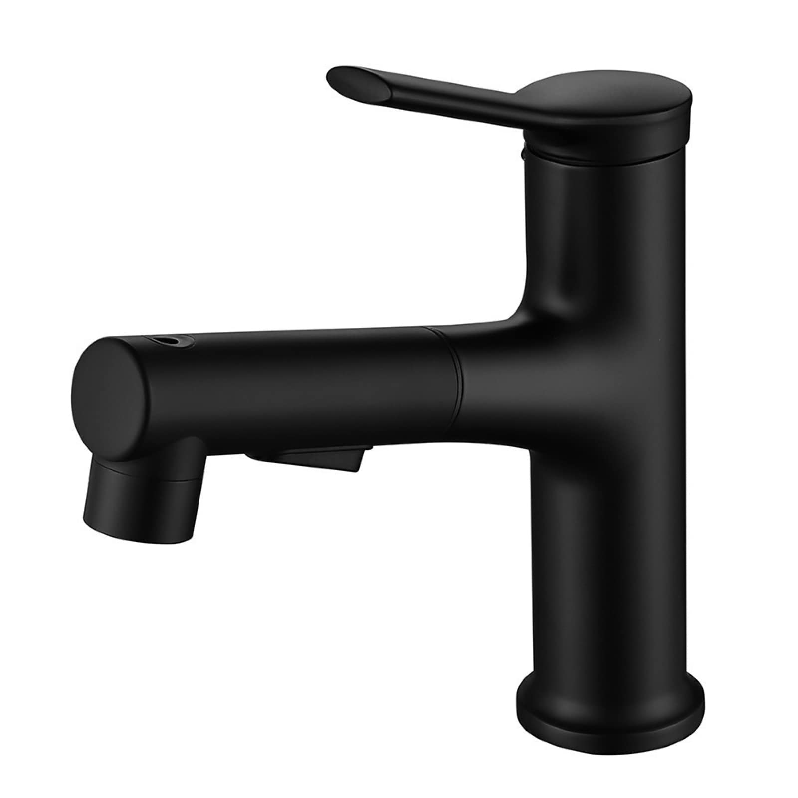 Mitigeur de salle de bain extractible en laiton pour évier monotrou