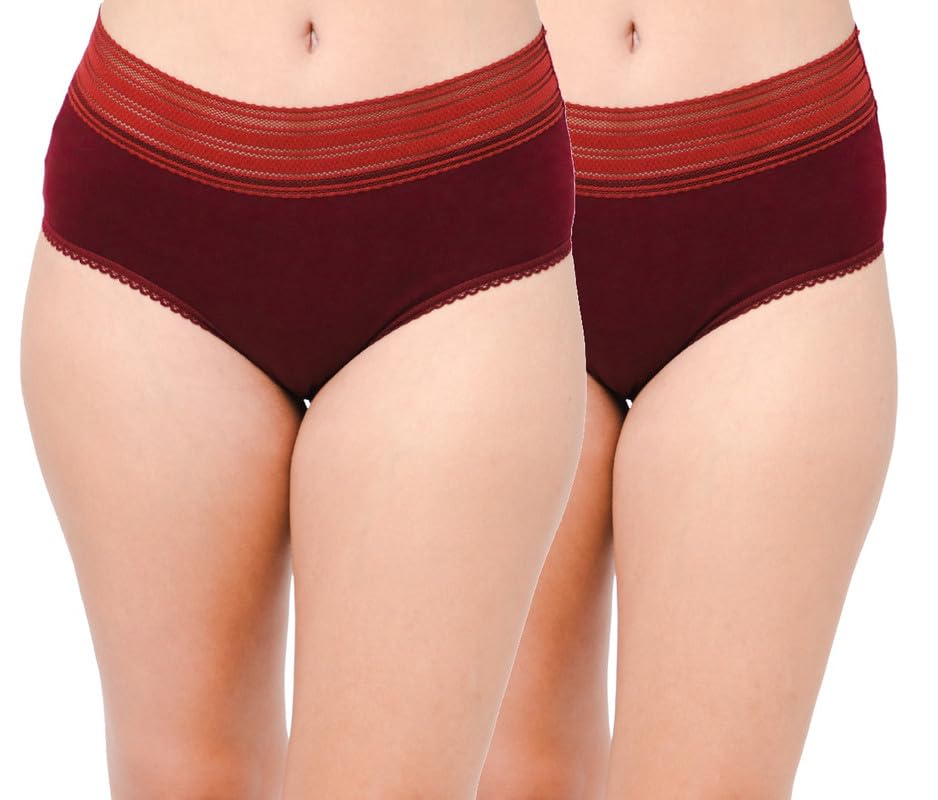 Image of Women Cotton Hipster Panty Combo of 2 | Stylish | High Waist Panty