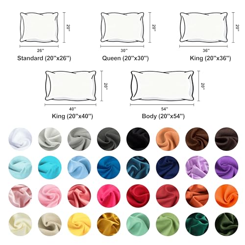 NTBAY Standard Pillowcase Set - 2 Pack Brushed Microfiber 20x26 Pillowcases - Soft, Wrinkle-Free, Fade-Resistant, Stain-Resistant, Aqua Pillowcases with Envelope Closure - 20x26 Inches, Aqua - Image 6