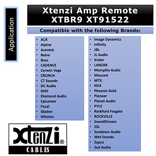 Xtenzi Amplifier Universal Bass Volume Knob Line Level Control Remote Xtbr9-Lc1 #TOP7
