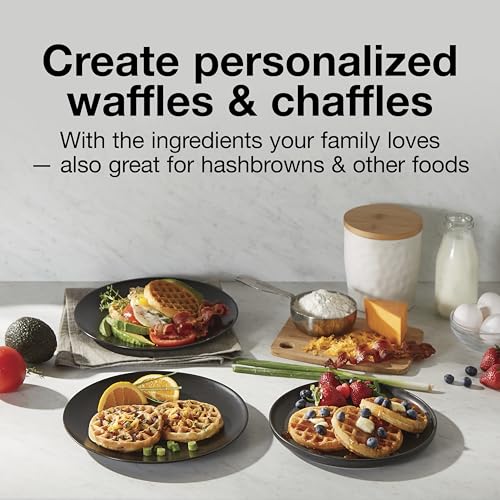 Image of Proctor Silex Double Mini Waffle Maker With 4 inch Round Non-Stick Grids