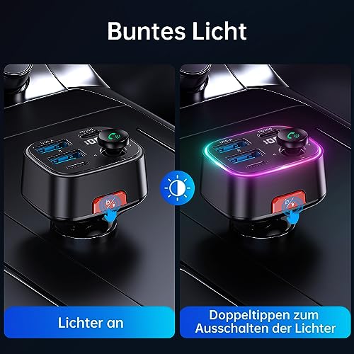 Syncwire FM Transmitter Auto Bluetooth 5.4 48W (PD 36W & 12W) Bluetooth Adapter Auto mit...