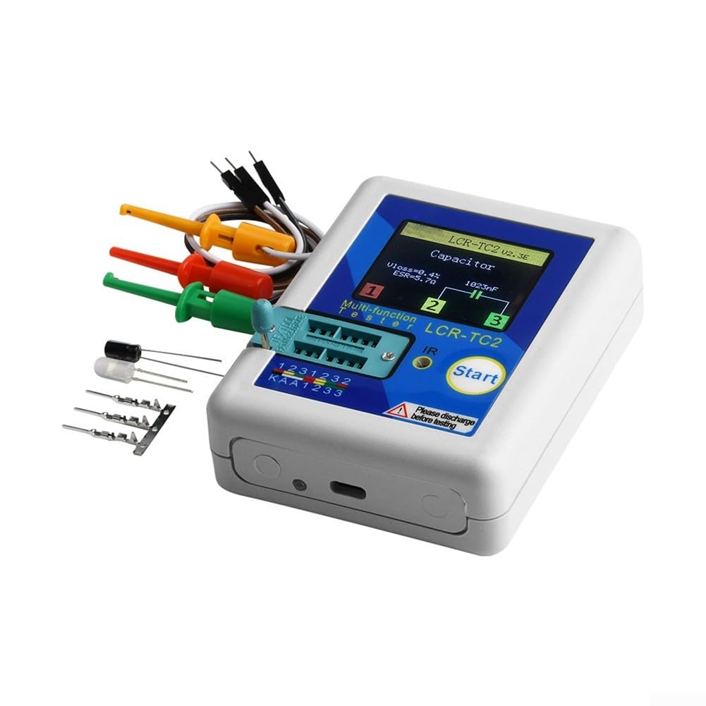 LCR-TC2 Transistor-Tester, elektronischer Komponententester, Grafikdisplay, Dioden-Trioden-Widerstands-MOS-SCR-ESR-Induktor-Messgerät
