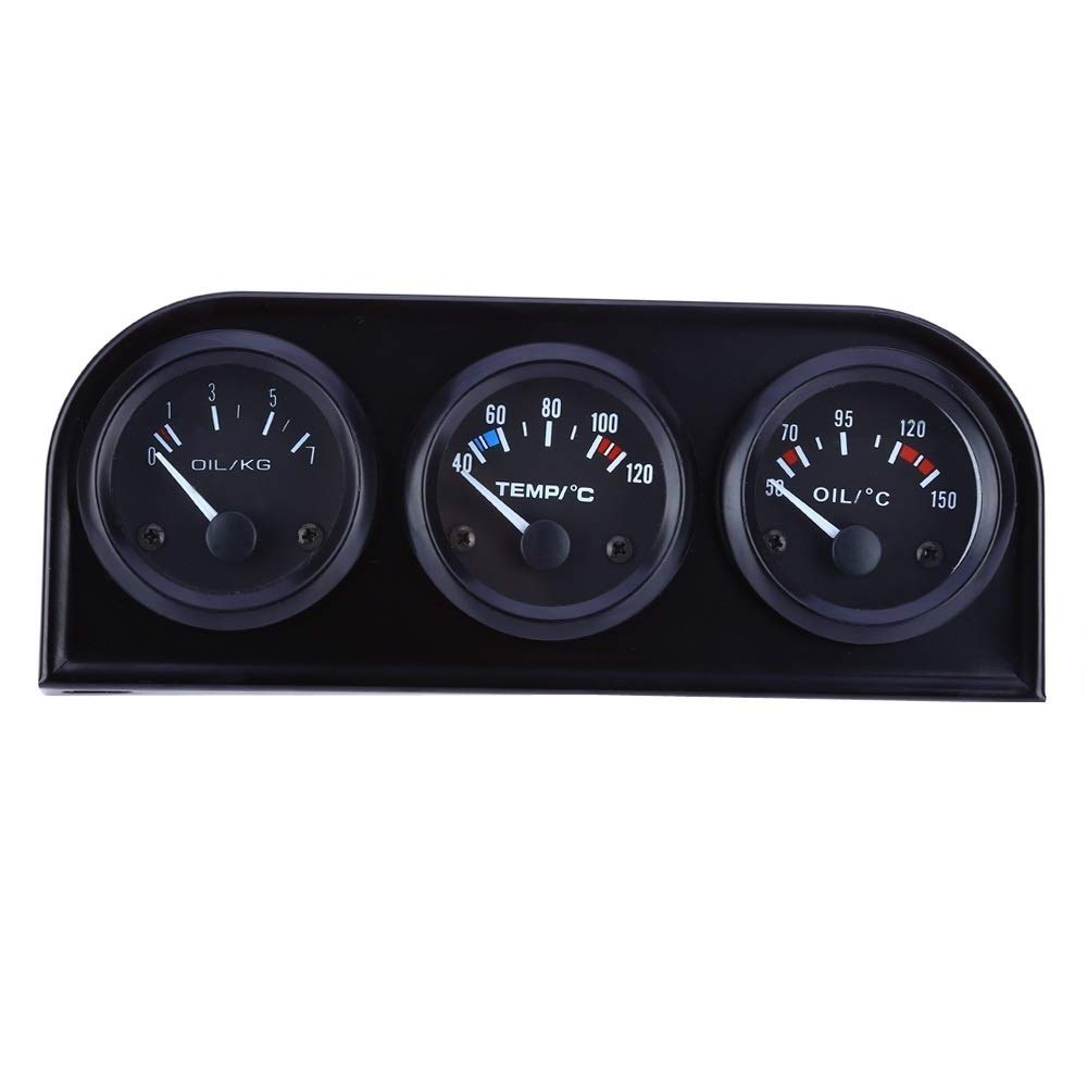 52mm 3 w 1 Kombinacja Miernik samochodów Auto Gauge Temperatura wody Czujnik ciśnienia oleju Części samochodowe Do laboratorium