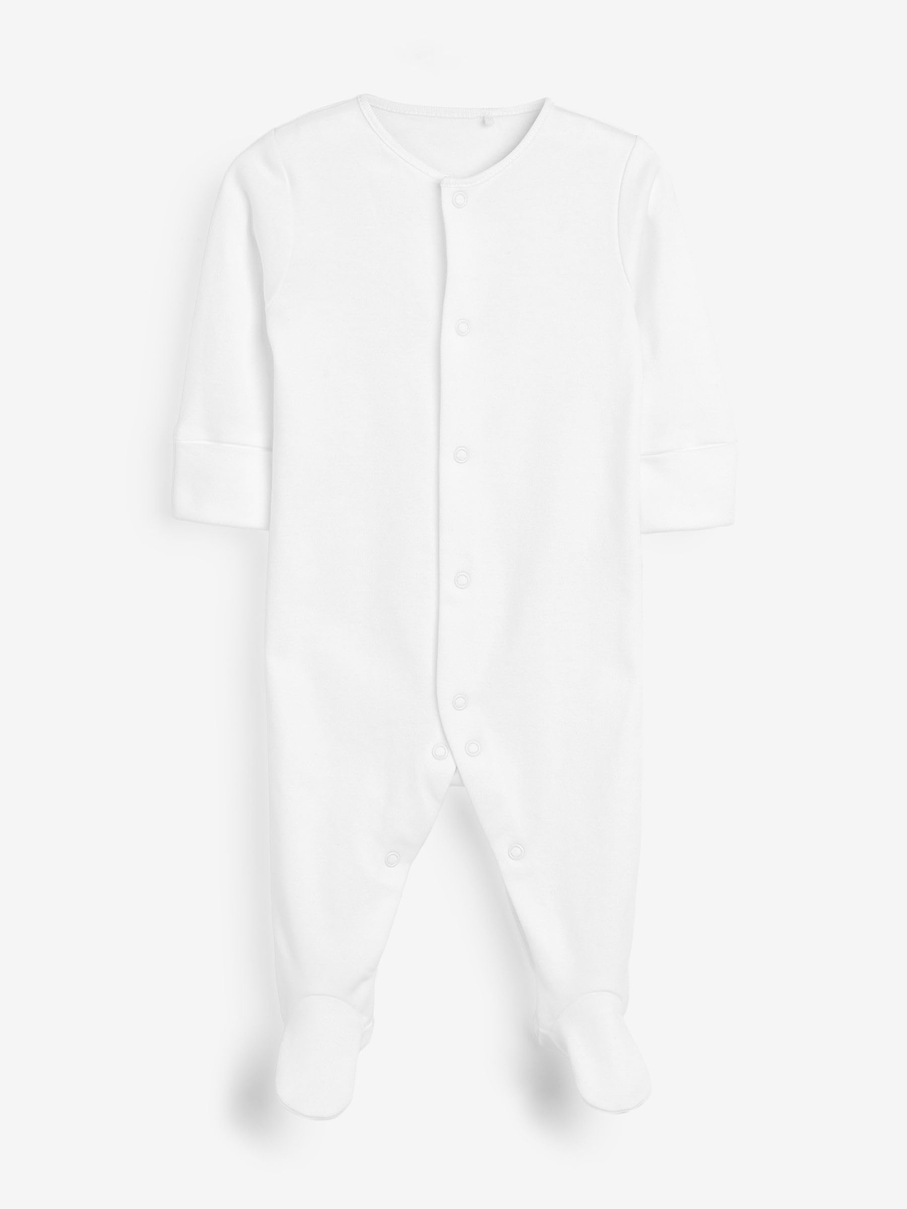 next Baby - Pijama básico para niño (5 unidades) Blanco 3-6 Meses