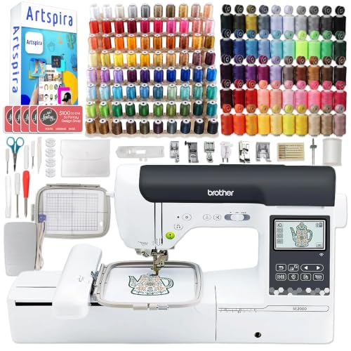 Brother SE2000 5' x 7' Combo Embroidery & Sewing Machine with Deluxe...