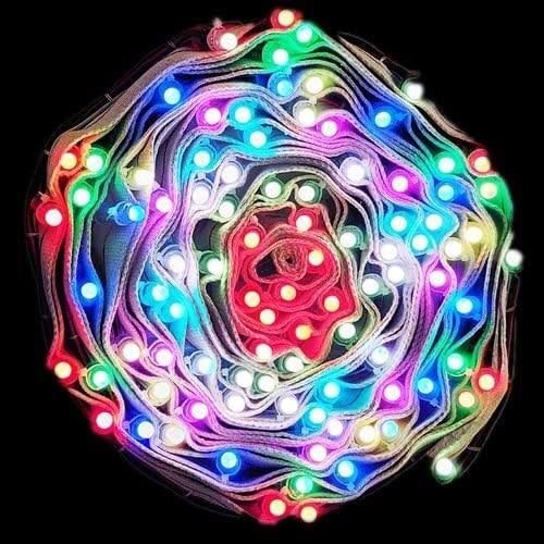 K D 40 Feet, 100 Pixel Led Bulb Multi Color String Lights Attached On A Long Belt Along with Controller and Power Supply Specially Designed for Ocassional Decoration, Navratri Diwali, Wedding