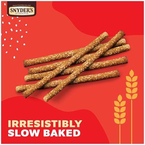 Image of Snyder's of Hanover, Old Fashioned Pretzel Rods, 27 Oz Canister (Pack of 2)