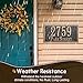 Personalized Address Plaque Sign Cast Metal - Custom House Number Plaque Sign,House Address Numbers for House Address Outside,Store,Yard,Garage,Apartment,Thick Rust-Free,Fade Resistant,Any Font (13''