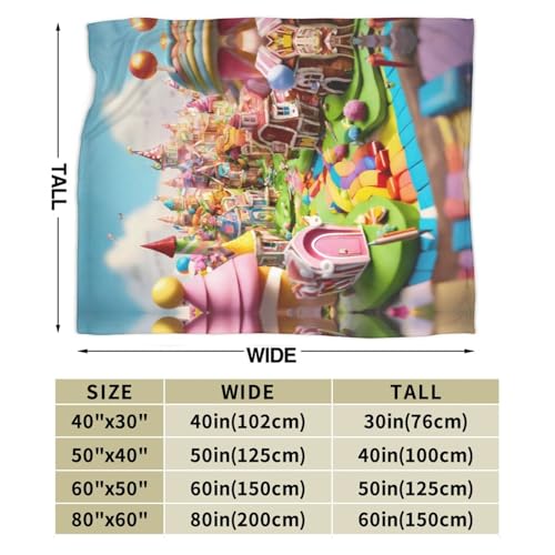 Couverture voyage flanelle Candy Land : plaid lit et camping - 4