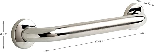 Miniatura 17 de DELTA FAUCET Delta Faucet 41618, barra de seguridad de baño tradicional de 18 pulgadas, cromo pulido Cromado,Bronce champán,Bronce veneciano,Acero