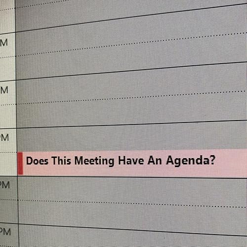 Does This Meeting Have An Agenda? cover art