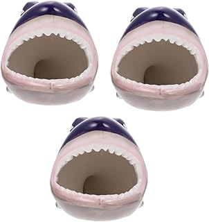 NOLITOY 3 Pçs Hamster Ninho De Cerâmica Ratos Esconderijo Casa De Rato Hamster Esconder Chinchila Casa Cobaia Cabana Hamster Cama Legal Chinchila Esconderijo Coelho Cabana Rato