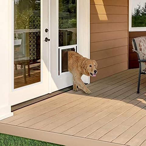 PlexiDor Dog Door Low E Glass Insert for French Doors - Energy Efficient Pet Door Cover
