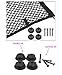 JAVOedge [2 Pack], Storage Stretchable Mesh Pocket Net for Car, Trunk, RV, Boats, Home with 8 PCS Mounting Screws and Built-in Hooks