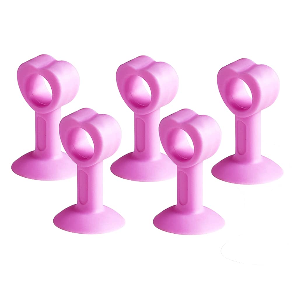 Tope de puerta de silicona de 55mm flexible y elástico para pomos y manijas