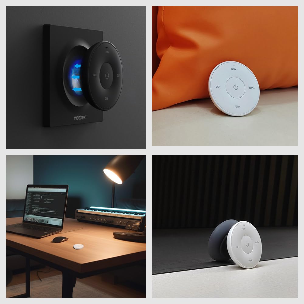 LIGHTEU, Milight Miboxer 2.4GHz Panel Remote with Magnetic Holder - Image 4