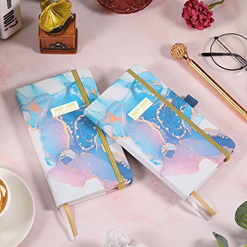 2023-2026 Pocket Planner/Calendar - July 2023 - June 2026, 36 Monthly Pocket Planner/Calendar With 63 Notes Pages, 3.8" X 6.3", 3 Year Monthly Planner With Inner Pocket And Pen Hold - Contrast Watercolor #TOP6