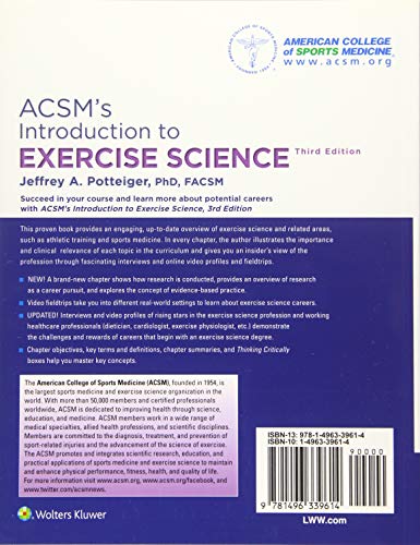 Acsm's Introduction To Exercise Science (American College Of Sports Medicine) #TOP1