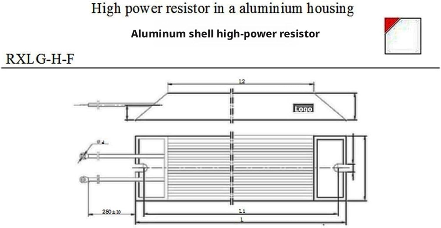60W 47 470 6 8 10 20 30 75 60 0.5 1 2 3 4 5 91 1k 3k 40 Ohm 80W 100W Aluminum Housed Wire Wound Resistance Braking Resistor 5%(10pcs,60W 50 ohm)