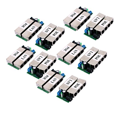 Aexit 10 Pcs NVL-404 DC 12V POE Power Over Ethernet Injector AP Combiner Synthesizer miniatura 1
