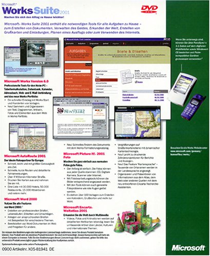 Microsoft Works Suite 2001 DVD