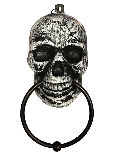 Forum Novelties Party Supplies Skeleton Door Knocker, Dull Gray