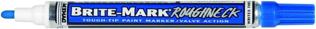 Dykem Paint Marker, Blue 84201-1 Each