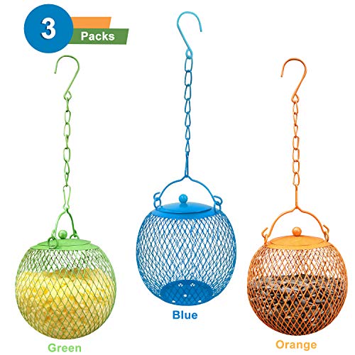 Urban Deco Set of 3 Bird Feeder Seed Ball Sunflower Feeder Squirrel Proof