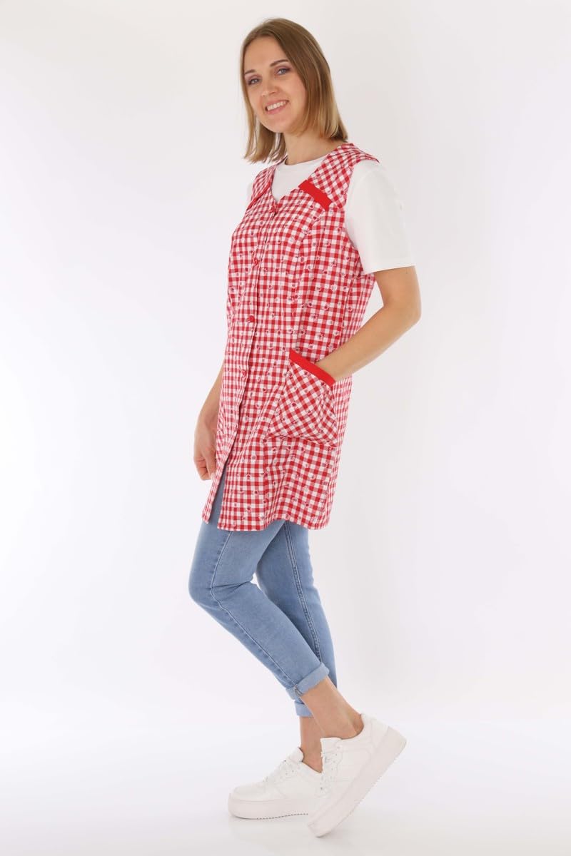 Tablier de cuisine court et coloré sans manches 7/8, Design 7, 42