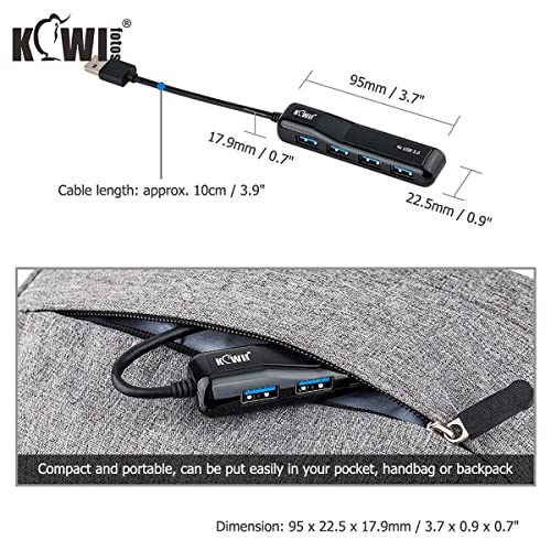 USB Hub 3.0 Portable 4-Port USB Splitter Multi USB Port Expander Ultra-Slim USB Adapter for MacBook Desktop(Style 2,Type A) - Image 2