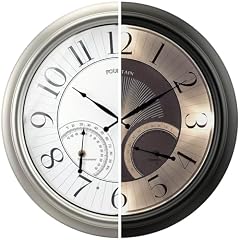 FOUNTAIN DESIGNS 18 " Illuminated in/Outdoor Clock with Smart Sensor and Night Light, Waterproof