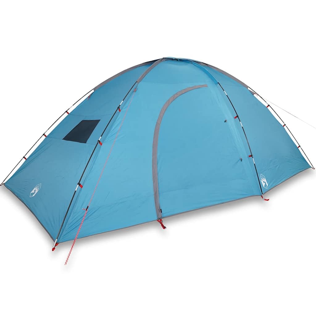 Tenda da Campeggio 8 Persone Grigio e Arancione