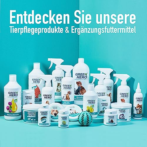 Green Hero Fellpflege Spray Kokos für Hunde & Katzen 250 ml - Entfilzungsspray für Hundepflege & Katzenpflege - Pflegespray mit Kokoswasser gegen Verfilzungen - Langhaar & Kurzhaar