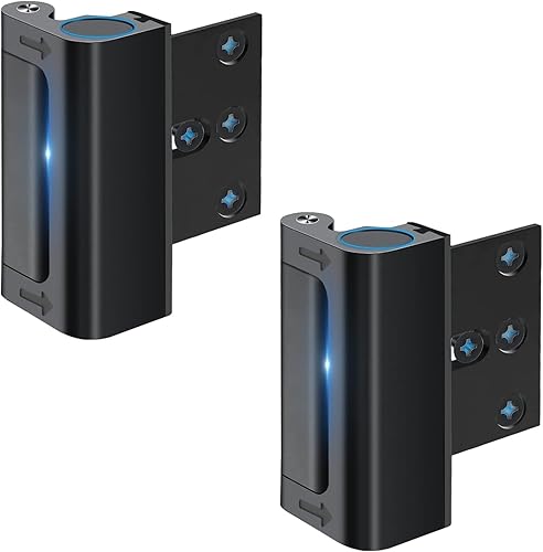 efiealls Cerradura de refuerzo para puerta del hogar, cerraduras de seguridad para el hogar de 3 pulgadas para niños, soporta 800 libras para puerta