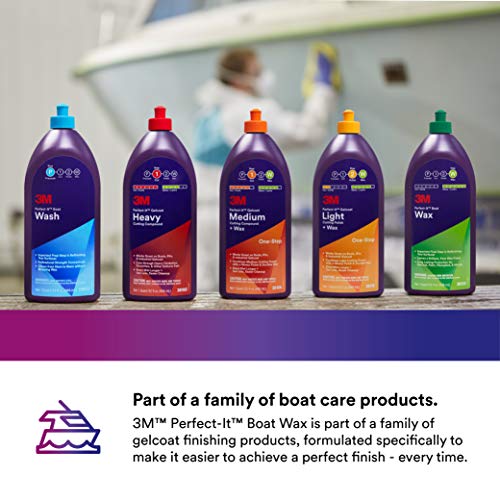3M Perfect-It Boat Wax, 36113, 1 Quart, Contains Carnauba Wax, Protects against Weather and Oxidation, For Boats and RVs by 3M - Image 6