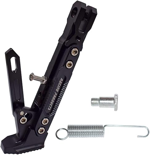 CNC motocicleta lateral ajustable estacionamiento pie soporte aleación aluminio moto lados Kickstand para scooter eléctrico Dit Pit Bike