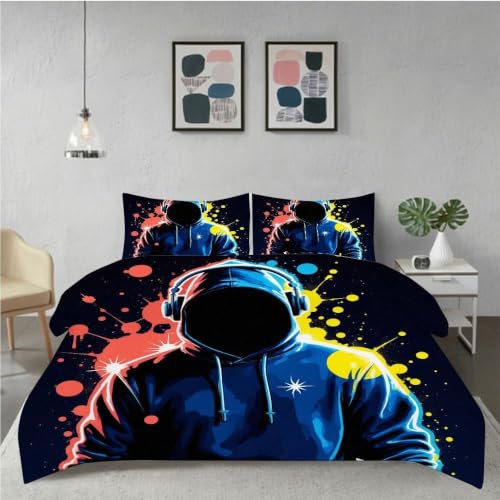 Linge de lit 220x240 cm écouteurs ensemble literie confortable - 3