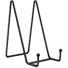 Plate Stands, Picture Display Stands, Black Easel, Durability Non Slip Metal Holder, For Picture, Photo, Plate, Book, Dishes Stand