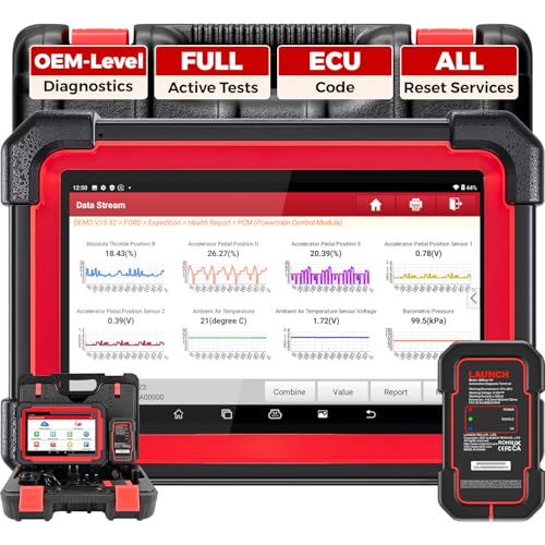 LAUNCH X431 CRP919EBT OBD2 Scanner, Advanced Wireless Bluetooth Bidirectional Scan Tool, ECU Code,...