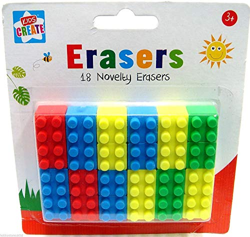 Anker Kids Create/Arts und Crafts Brick Form Radierer, Kunststoff, Farbe Sortiert, 29,7 x 21 x 2 cm, Plastik, 29.7x21x2 cm