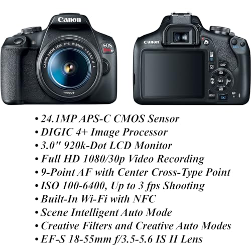 Canon EOS Rebel T7 con Kit de Lentes y Accesorios miniatura 2