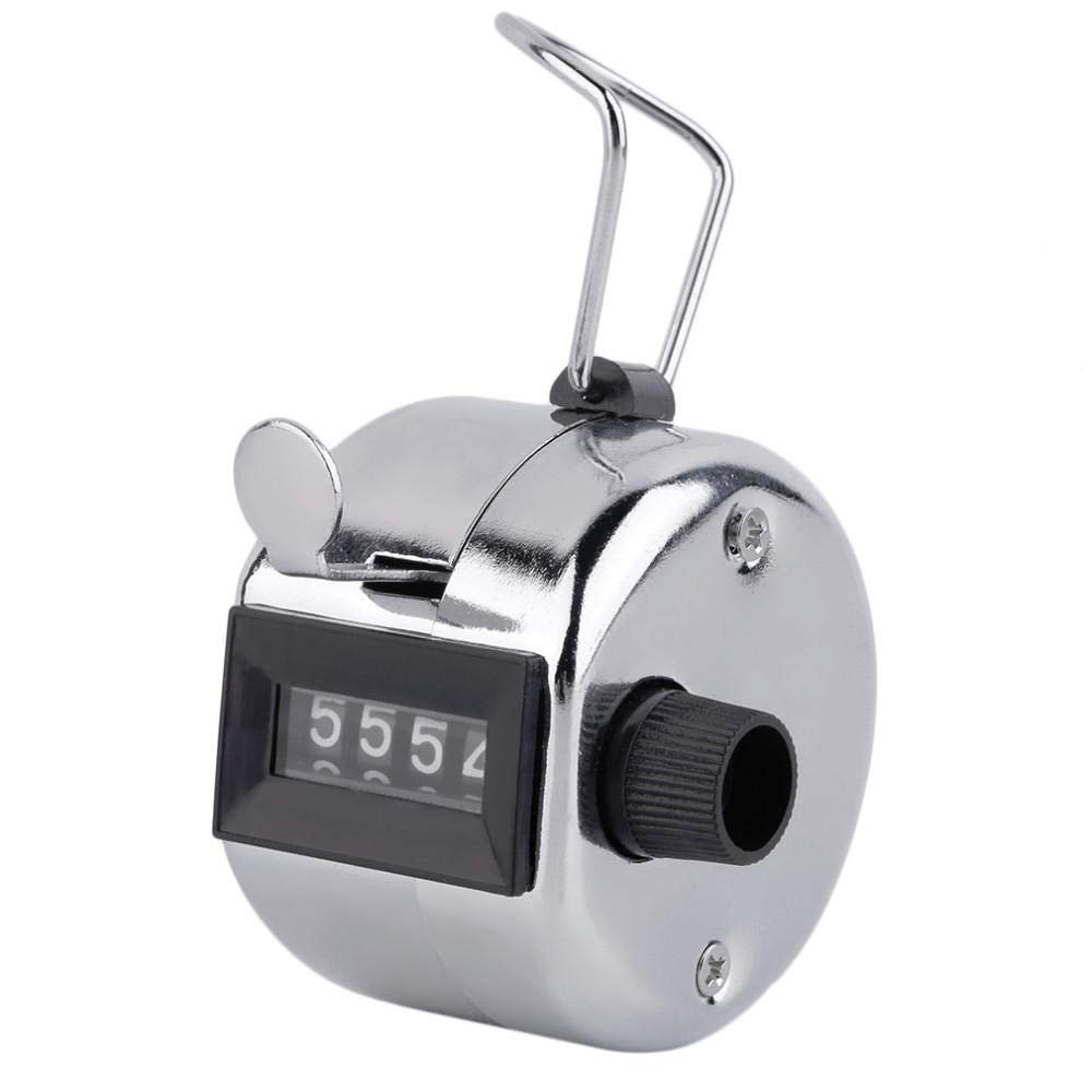 Contatore manuale a 4 cifre a mano contatori in metallo a mano a clicker meccanico Palm Click contatore 1 pz conveniente e di buona qualità durevole