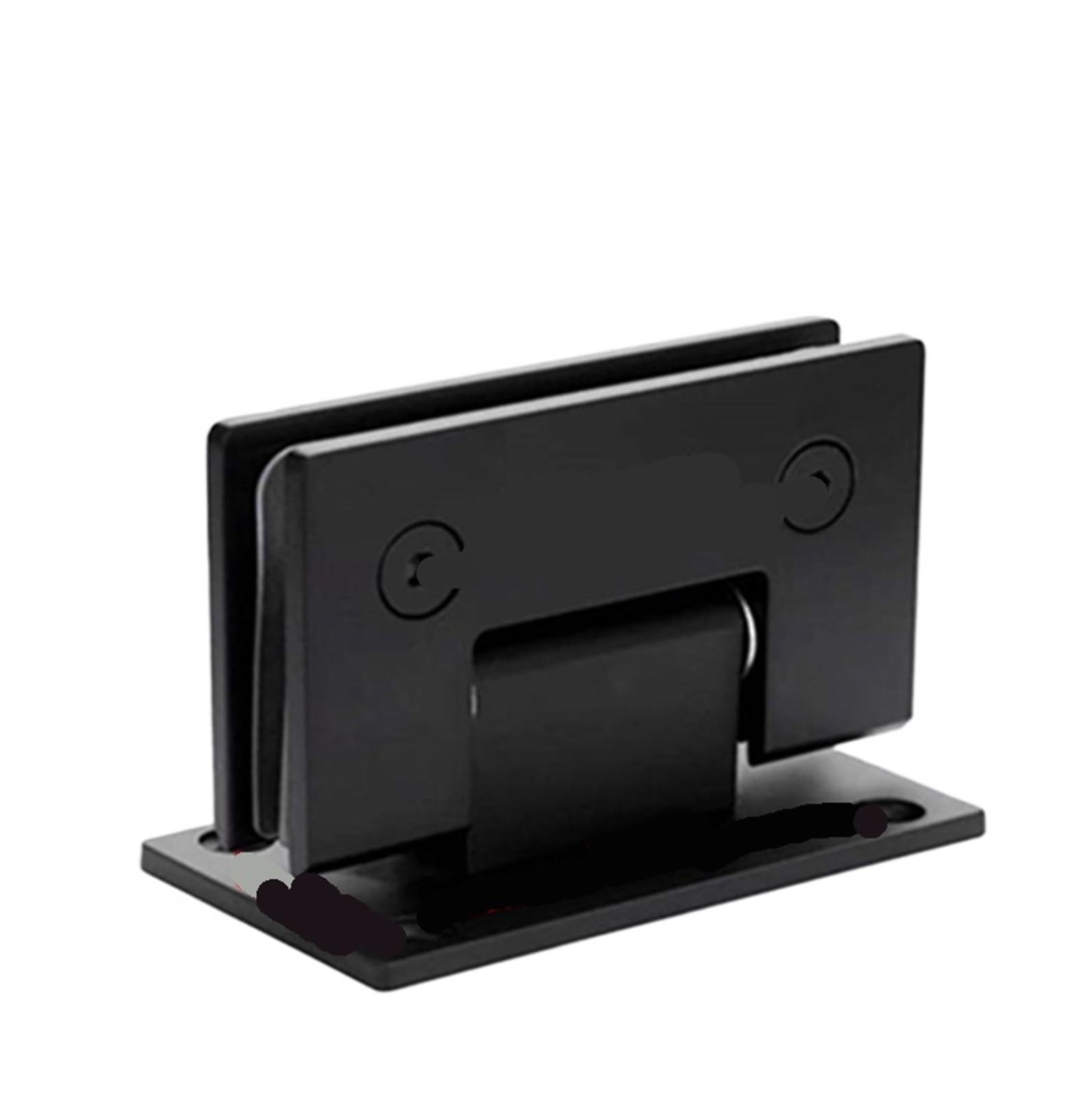 Hinges, Shower Room Tempered Glass Door Hardware Hinge Bathroom Clip Cast Solid(90 Black)