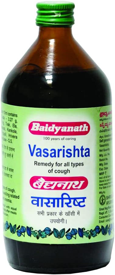 - Baidyanath Vasarishta Remedy Syrup For All Types Of Cough - 450 Ml