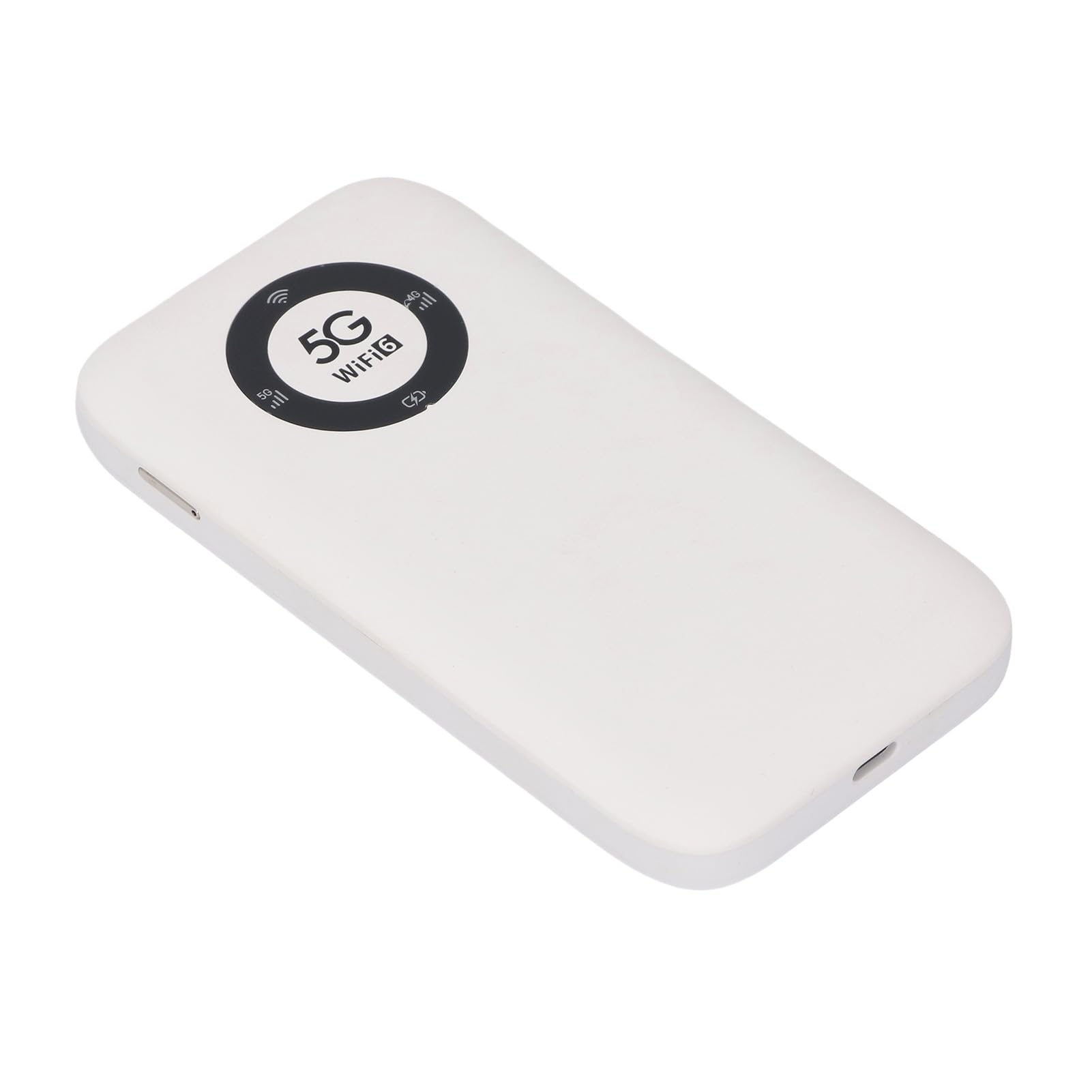 Generic Hotspot Mobile 5G Connessione Wireless Dual Band Batteria da 7100 MAh Slot per Scheda SIM Dispositivo WiFi Portatile per Console di Gioco in Viaggio (WHITE)