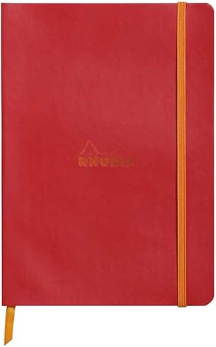 Rhodia Rhodiarama - Cuaderno de cuero sintético con tapa blanda, 3.17onzas, suave forro de papel marfil, 16 colores, 3 tamaños, gran diario, cuaderno