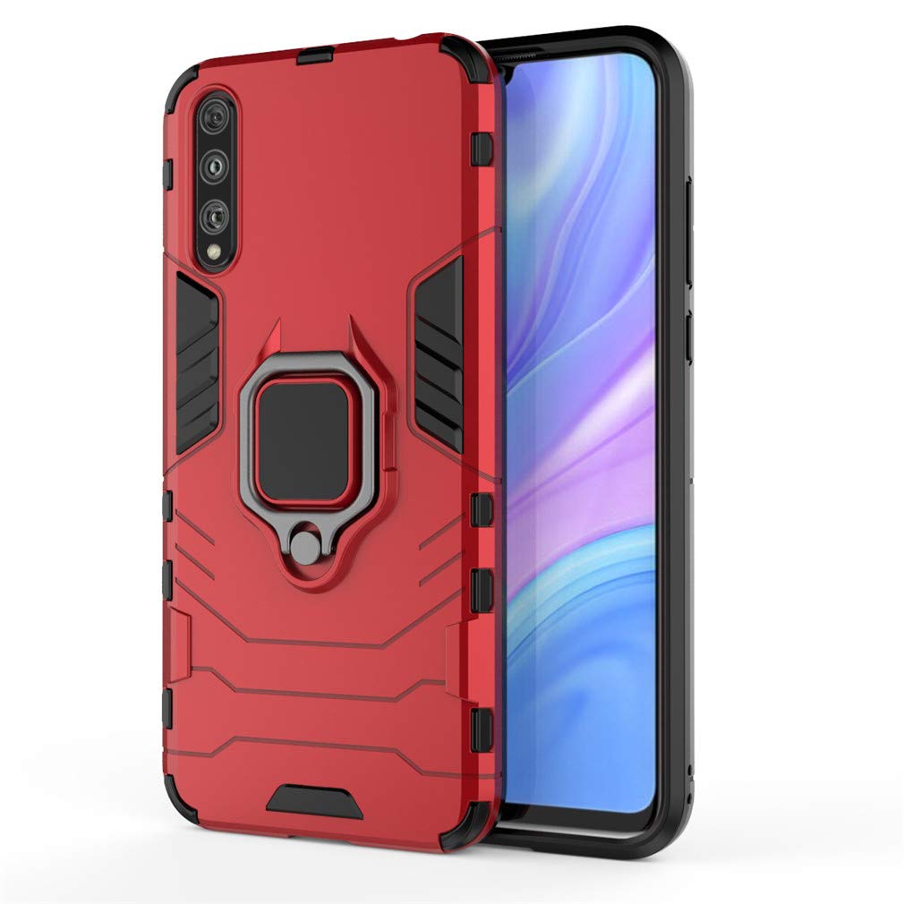 CHcase Huawei P40 Pro Funda, Anillo Metálico Sujeción Soporte Antichoque Rígido Caja (Funciona con el Montaje de Coche Magnético) Doble Capa Sólido Case Carcasa para Huawei P40 Pro -Black Plus Gray — view 77