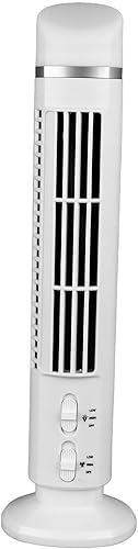 Miniatura 10 de Focket Ventilador de torre para dormitorio, ventilador oscilante silencioso de 90 grados sin aspas, ventilador de refrigeración USB con luz,