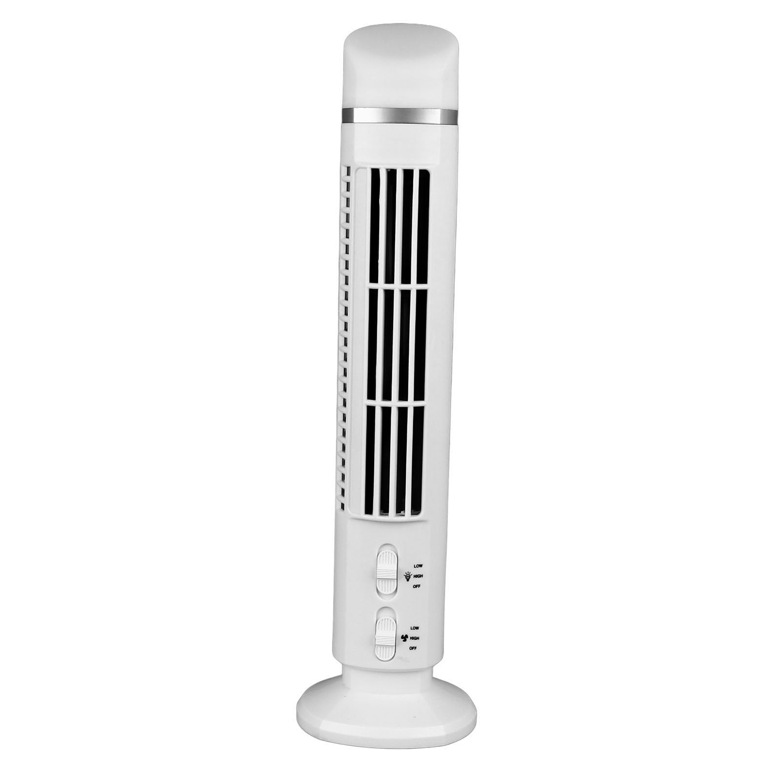 Annadue 34dB leiser Turmventilatore, 90° oszillierende Ventilatoren Blattloser Tower Fan Standventilator mit Licht, leicht zu reinigen, für Schlafzimmer, Küche, Bür usw (Weiß)